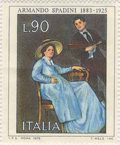 Armando Spadini - francobollo commemorativo